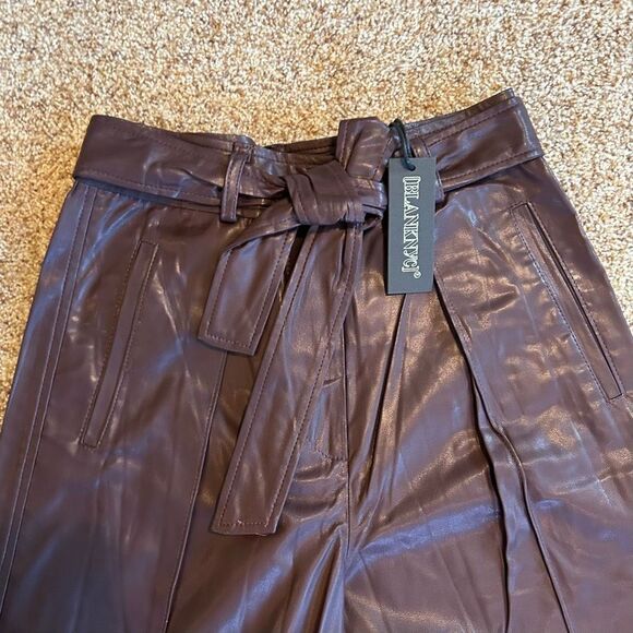 NWT Size 25 Women’s Faux Leather Pants (BLANKNYC) Grape Shake - Picture 4 of 13